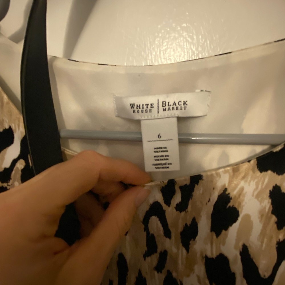 WHBM Leopard Print dress